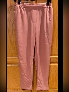 Anthropologie Pink Essential Pull On Trouser Pants Women's Size XSmall Petite